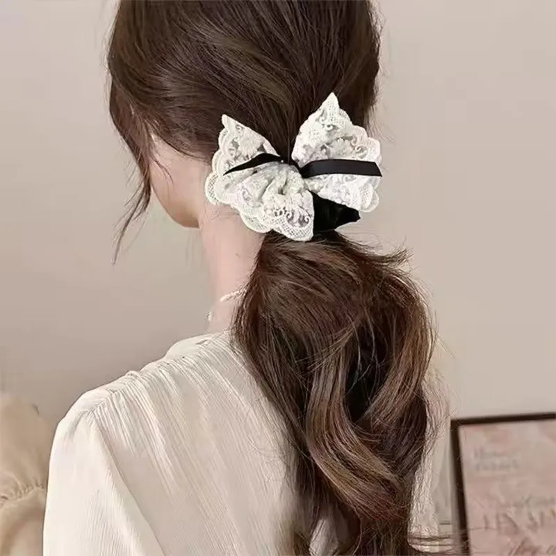 JIANYINGSHU Lace Hair Tie Unisex-3