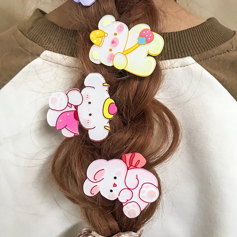 JIANYINGSHU Acrylic Hair Clips Unisex-7