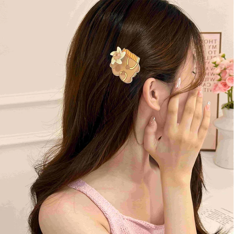 JIANYINGSHU Acrylic Hair Clips Unisex-5