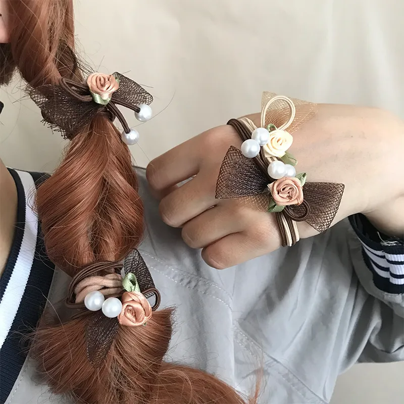 JIANYINGSHU Gauze Hair Tie Unisex-5