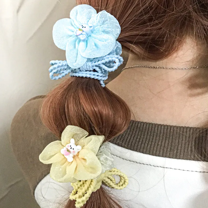 JIANYINGSHU Gauze Hair Tie Unisex-5