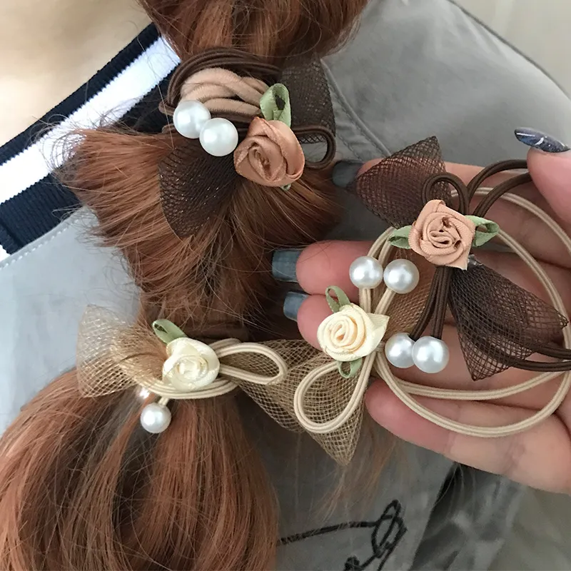 JIANYINGSHU Gauze Hair Tie Unisex-2