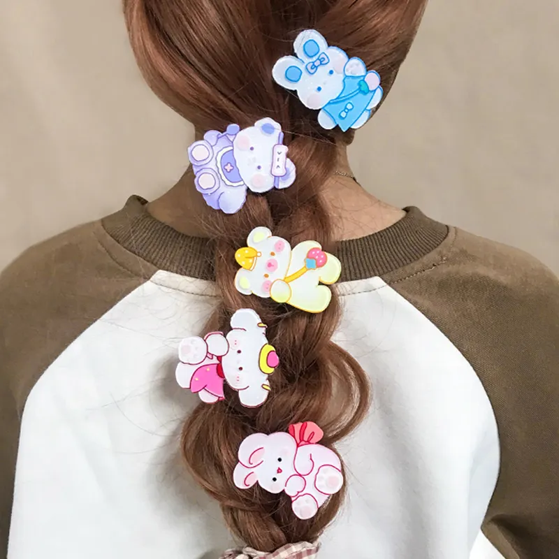 JIANYINGSHU Acrylic Hair Clips Unisex-5