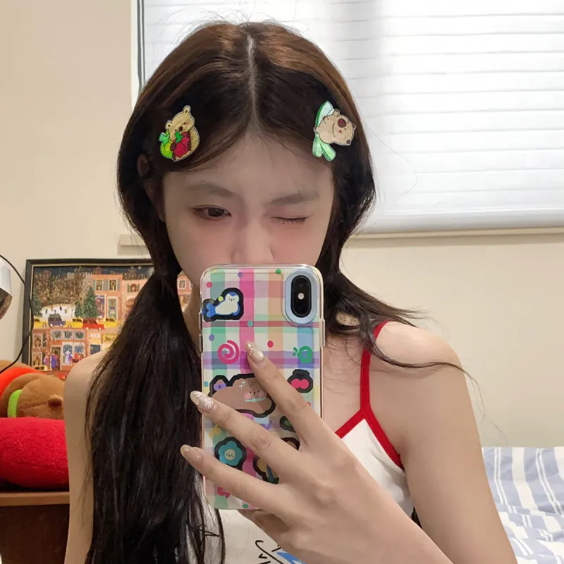JIANYINGSHU Acrylic Hair Clips Unisex-5