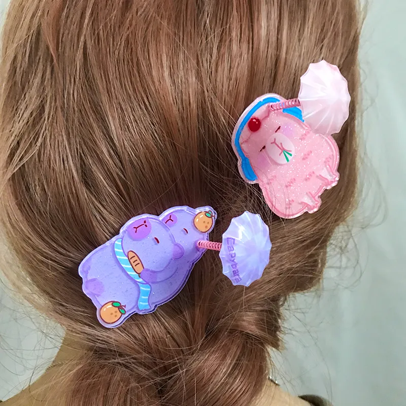 JIANYINGSHU Acrylic Hair Clips Unisex-1