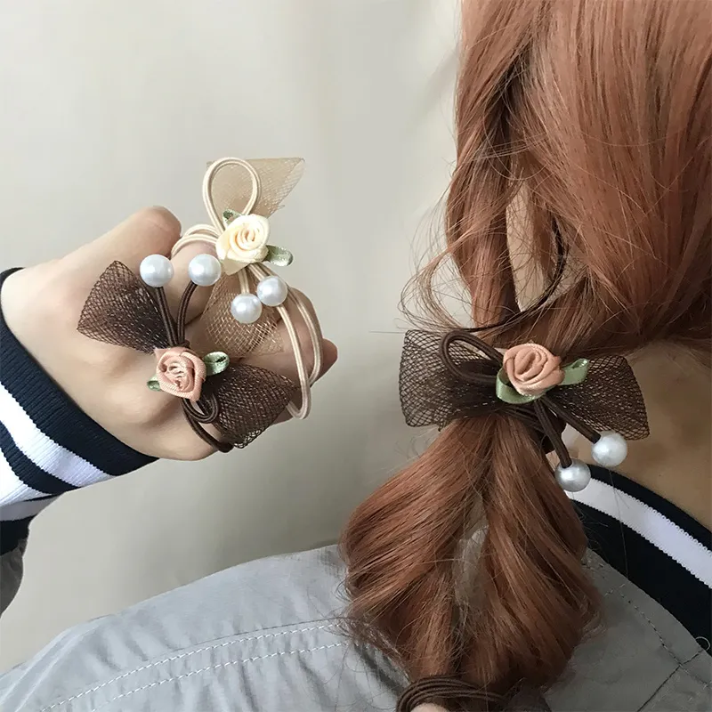 JIANYINGSHU Gauze Hair Tie Unisex-4