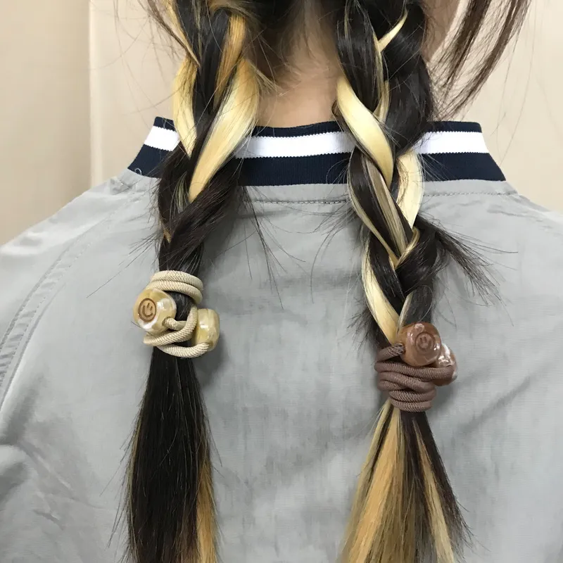 JIANYINGSHU Resin Hair Tie Unisex-2