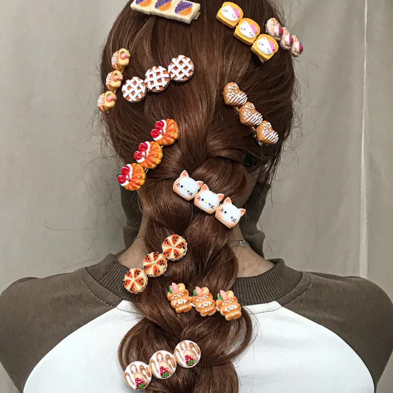 JIANYINGSHU Acrylic Hair Clips Unisex-12