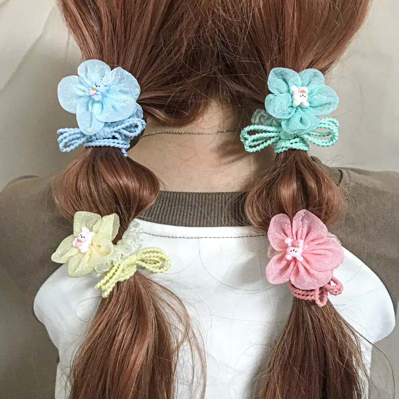 JIANYINGSHU Gauze Hair Tie Unisex-2