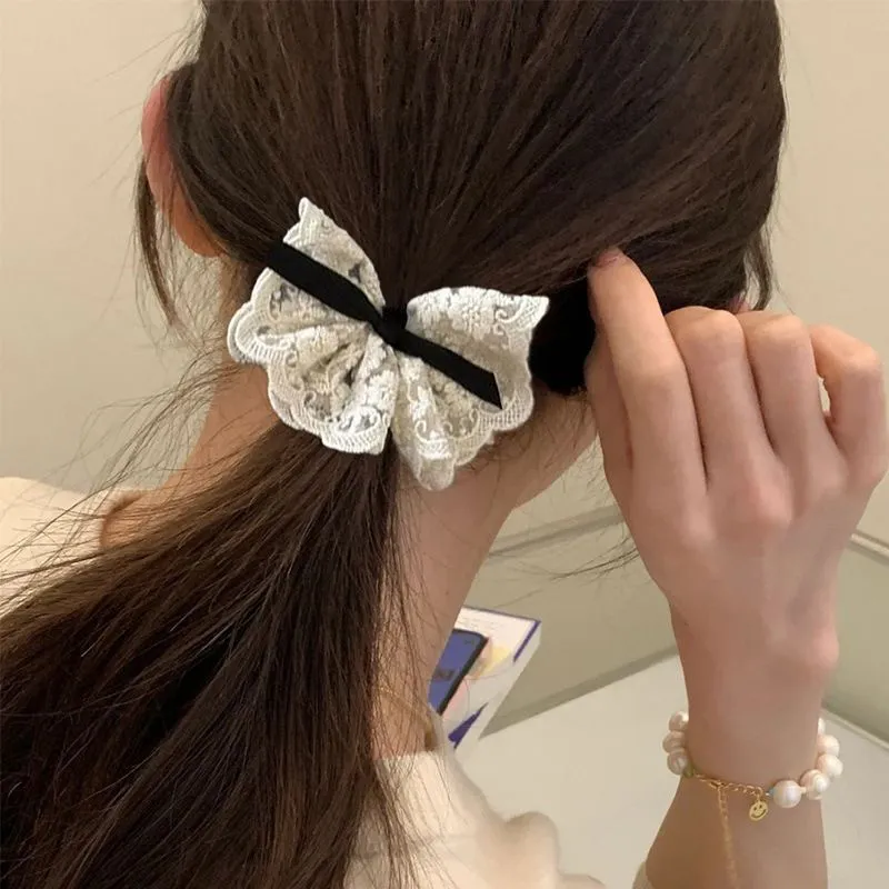 JIANYINGSHU Lace Hair Tie Unisex-5