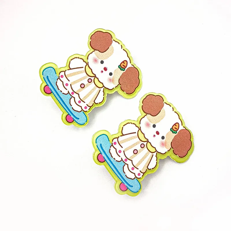 JIANYINGSHU Acrylic Hair Clips Unisex-5
