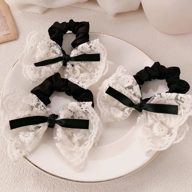 JIANYINGSHU Lace Hair Tie Unisex-1