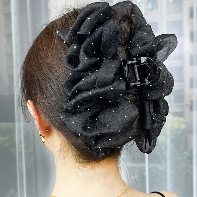 JIANYINGSHU Gauze Hair Clips Unisex-4