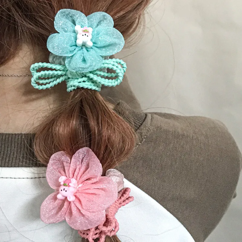 JIANYINGSHU Gauze Hair Tie Unisex-1
