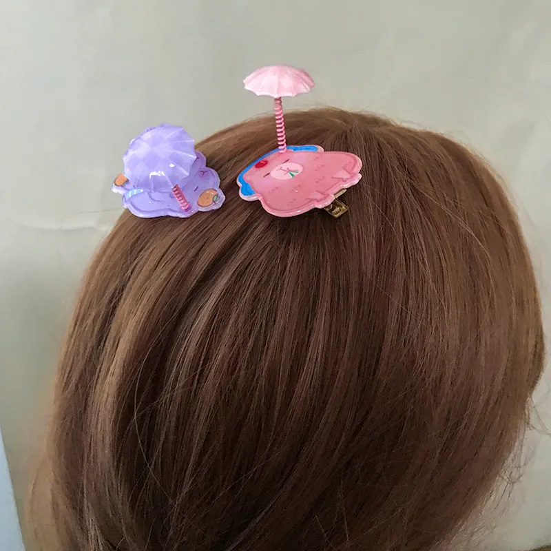 JIANYINGSHU Acrylic Hair Clips Unisex-5