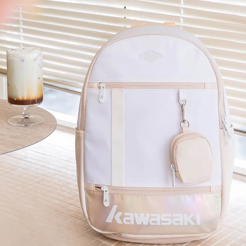 Kawasaki Fabric Backpack Regular Unisex Purple/Beige/Blue-6