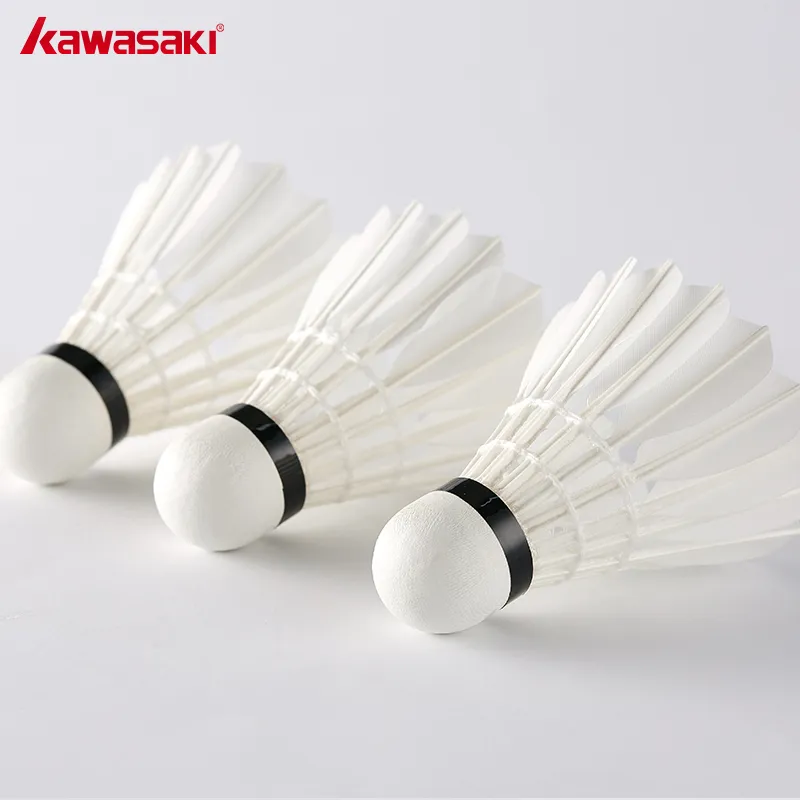 Kawasaki 10 Pack Goose Feather Single Side Goose Feather Shuttlecocks-5