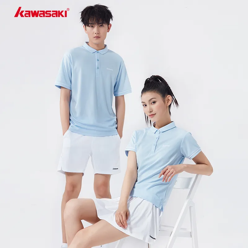 Kawasaki Polo Shirt Men's Ice Blue-12