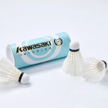Kawasaki Training Series Small C Goose Feather Shuttlecock 3 Pack Goose Feather Big Board Goose Feather Shuttlecocks
