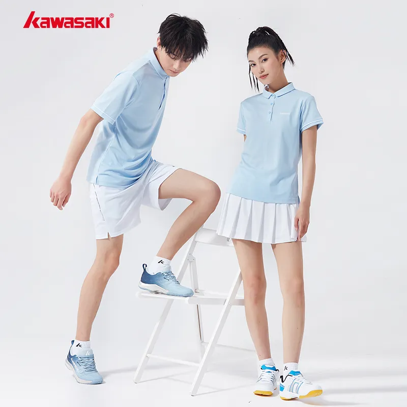 Kawasaki Polo Shirt Men's Ice Blue-7