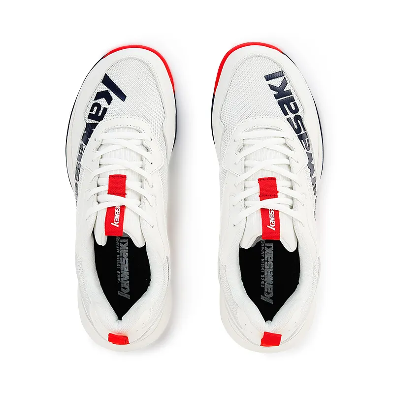 Kawasaki Cushioning Wear Resistant Low Top Badminton Shoes Unisex Navy Blue White-11