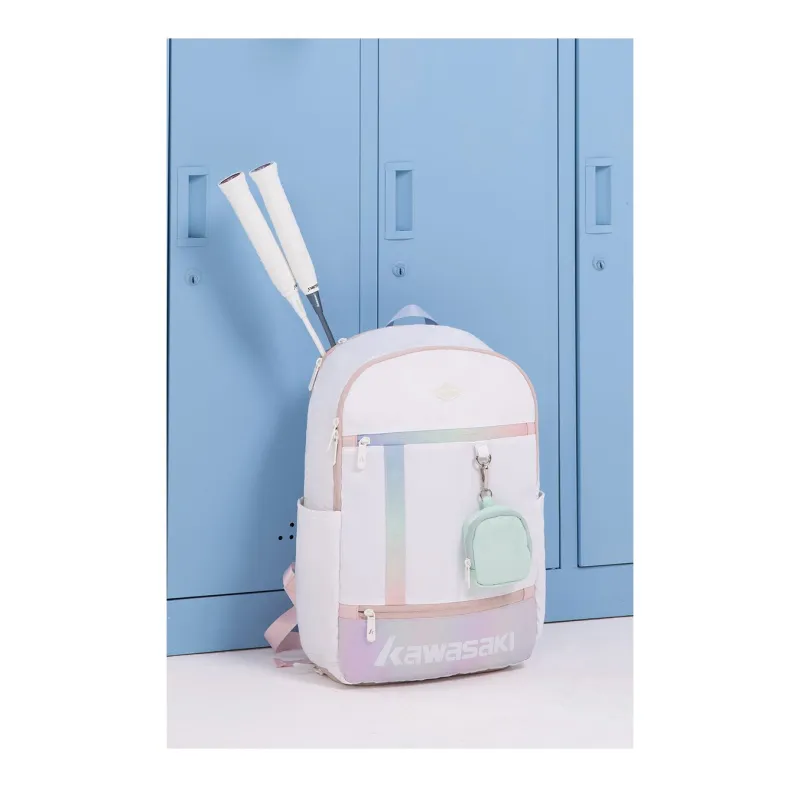 Kawasaki Fabric Backpack Regular Unisex Brightening Pink White-3