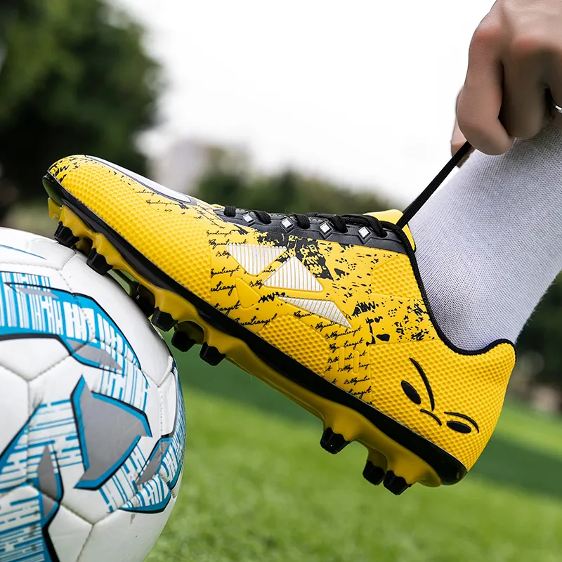 PROTECTCAMEL TF Rubber Broken Studs Artificial Ground Cushioning And Abrasion Resistant Coverage Soccer Shoes Unisex-1