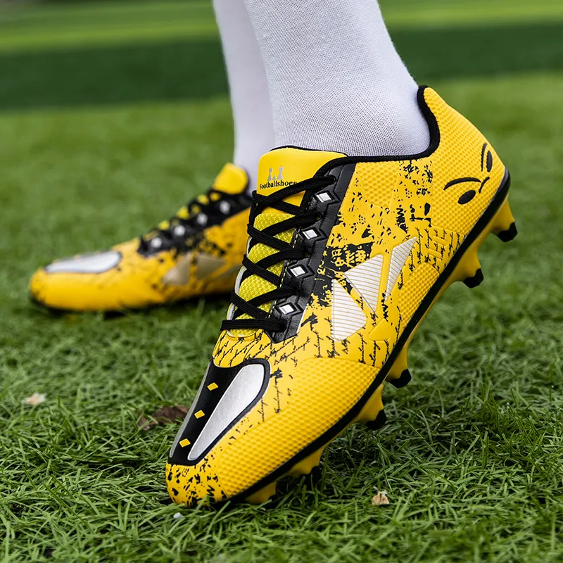 PROTECTCAMEL TF Rubber Broken Studs Artificial Ground Cushioning And Abrasion Resistant Coverage Soccer Shoes Unisex-4