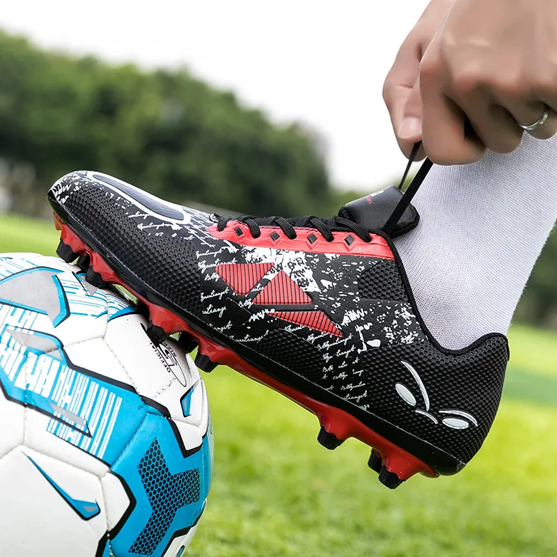 PROTECTCAMEL TF Rubber Broken Studs Artificial Ground Cushioning And Abrasion Resistant Coverage Soccer Shoes Unisex-7
