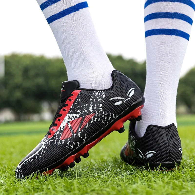 PROTECTCAMEL TF Rubber Broken Studs Artificial Ground Cushioning And Abrasion Resistant Coverage Soccer Shoes Unisex-9
