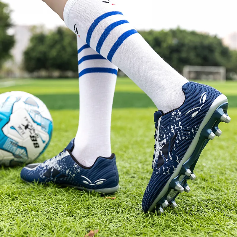 PROTECTCAMEL TF Rubber Broken Studs Artificial Ground Cushioning And Abrasion Resistant Coverage Soccer Shoes Unisex-12