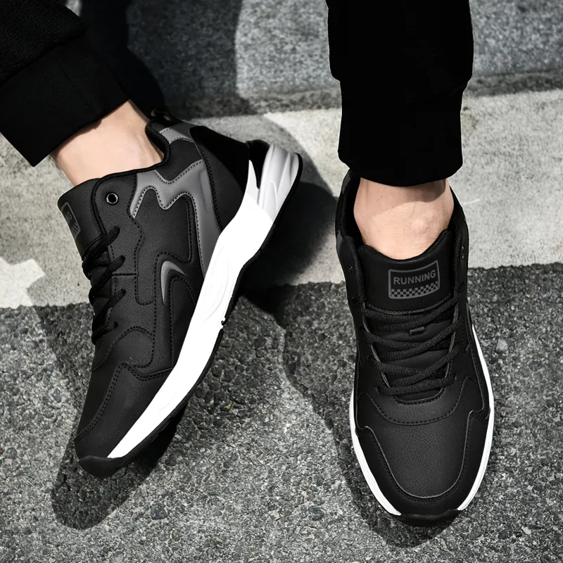 PROTECTCAMEL Running Shoes Unisex Low Top Black Gray-12