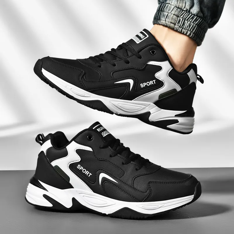 PROTECTCAMEL Running Shoes Unisex Low Top Black Gray-1