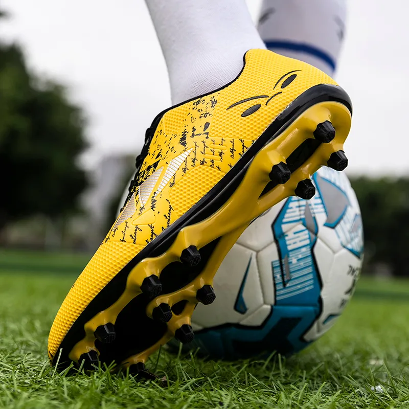PROTECTCAMEL TF Rubber Broken Studs Artificial Ground Cushioning And Abrasion Resistant Coverage Soccer Shoes Unisex-2