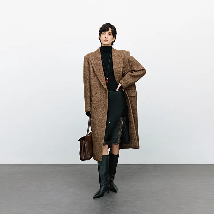 MOSIIMORII Coat Women's Pinecone Brown-1