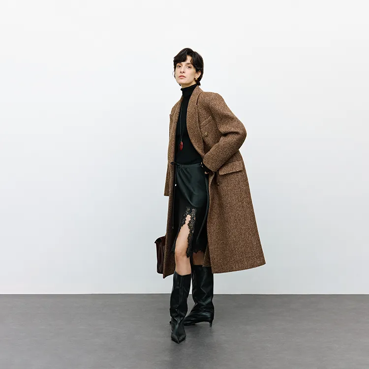 MOSIIMORII Coat Women's Pinecone Brown-3