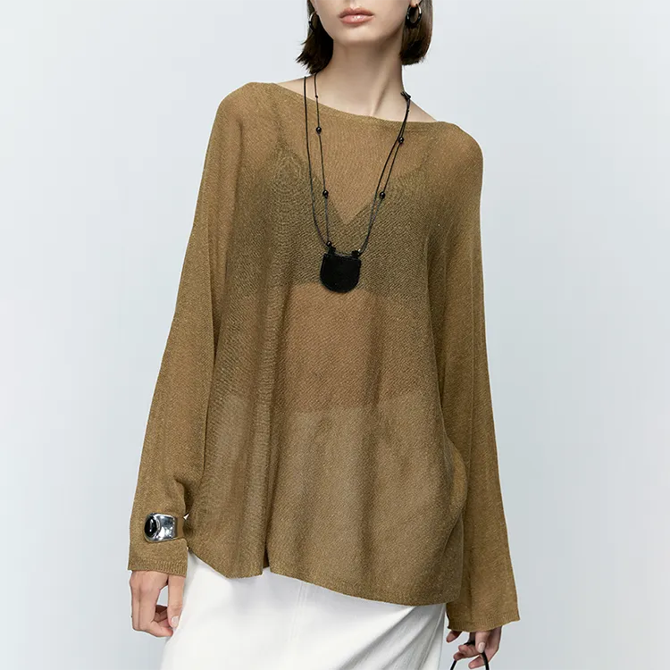 MOSIIMORII Knitwear Women's Burnt Tea Green-2
