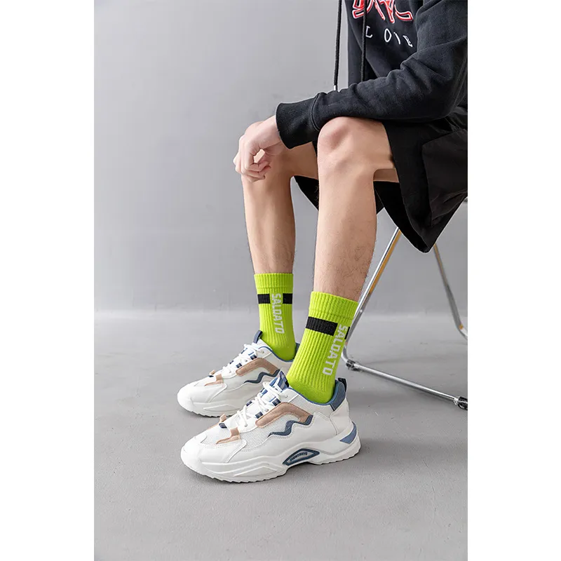 Caramella Mid Calf Socks Men's Shopping Bag Combo Set-1