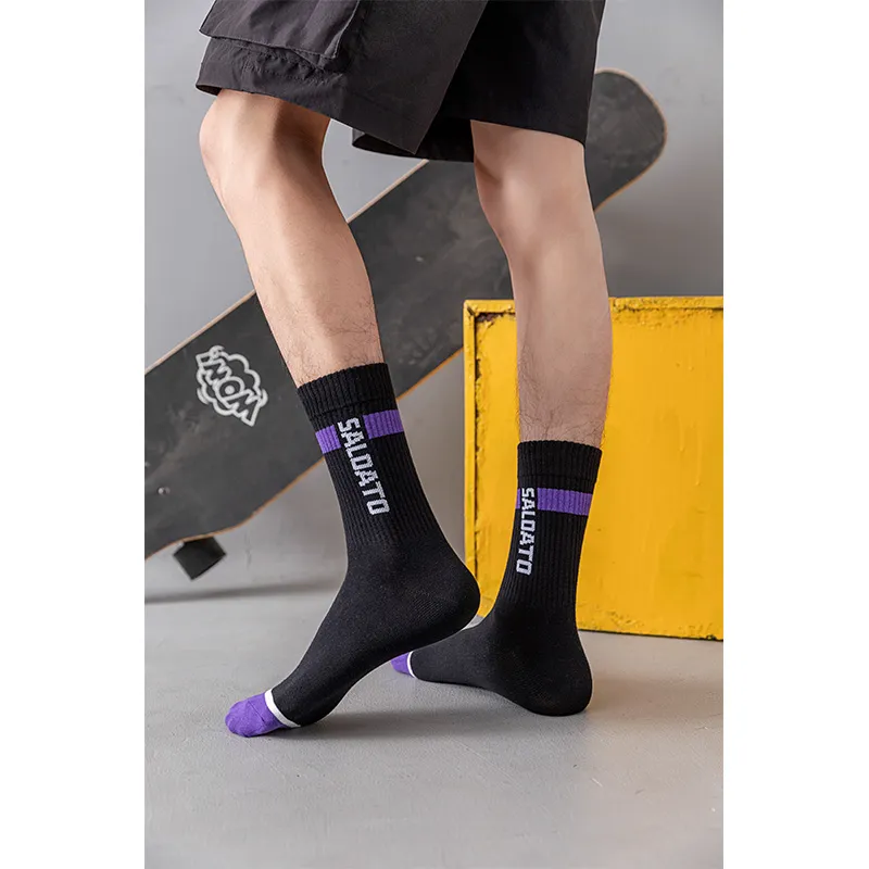 Caramella Mid Calf Socks Men's Shopping Bag Combo Set-5