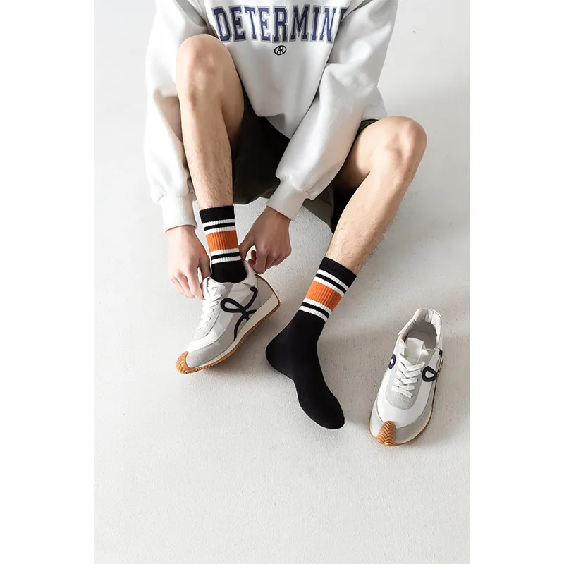 Caramella Mid-Calf Socks Men's Shopping Bag Combo Set-5