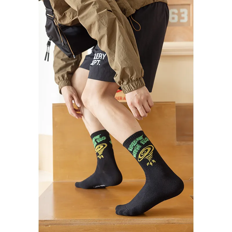 Caramella Mid-Calf Socks Men's Shopping Bag Combo Set-3