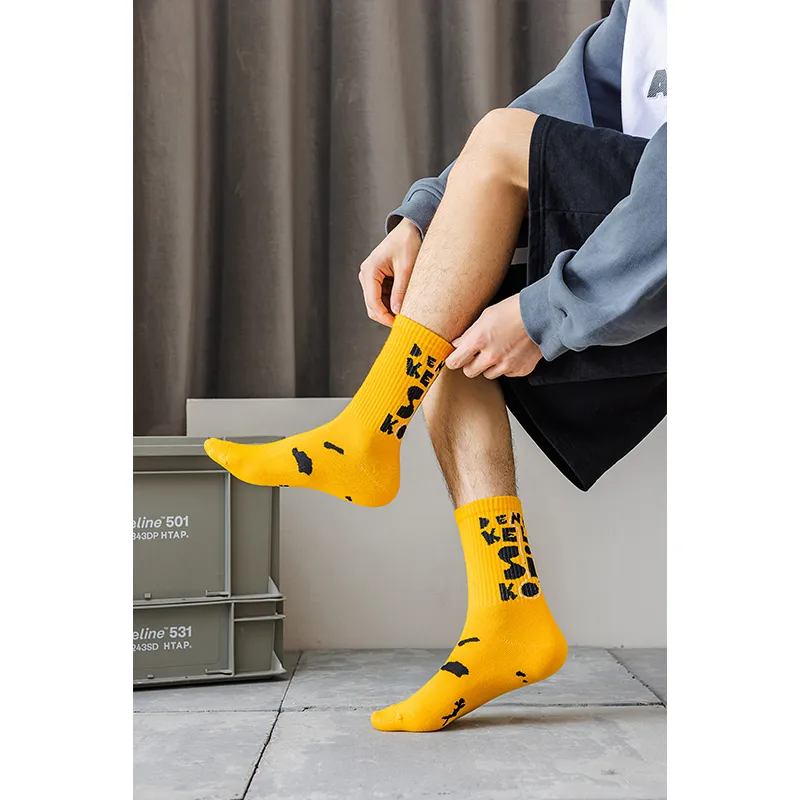 Caramella Mid-Calf Socks Men's Shopping Bag Combo Set-5