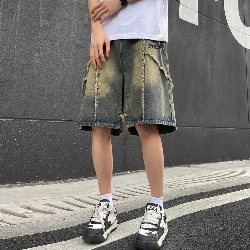 TBSM Denim Shorts Unisex Yellow Mud-6