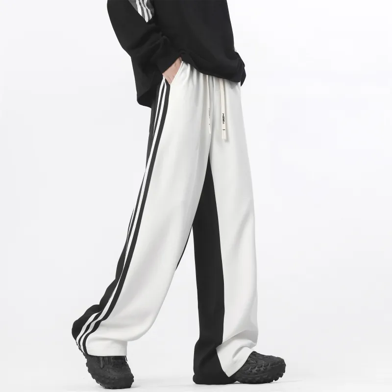 TBSM Knitted Sweatpants Unisex Black White-4