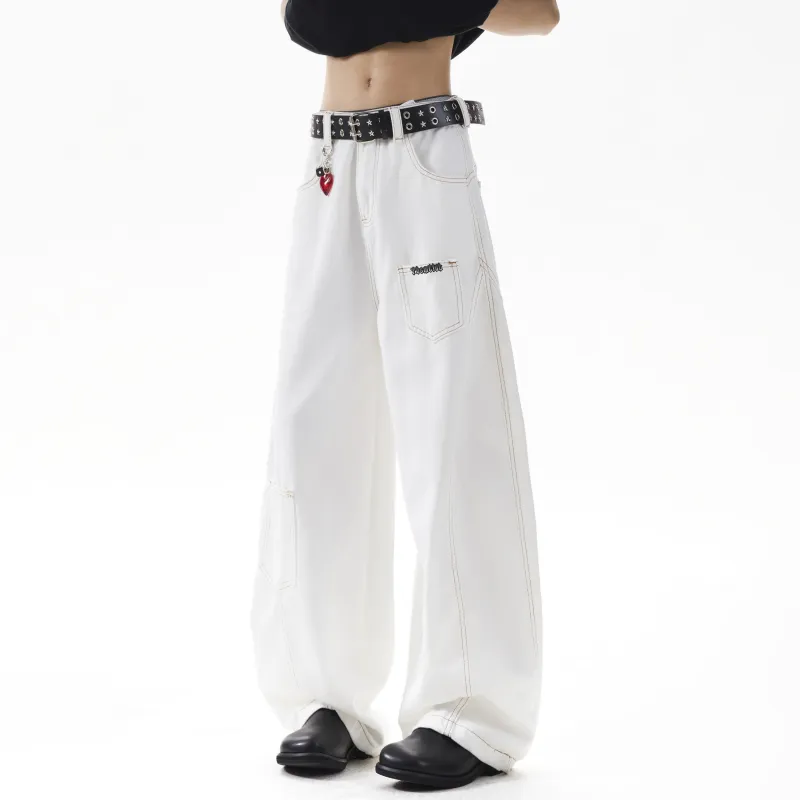 TBSM Jeans Unisex White-4