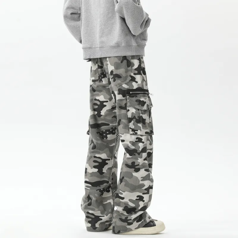 TBSM Cargo Pants Unisex Snow Camouflage-11