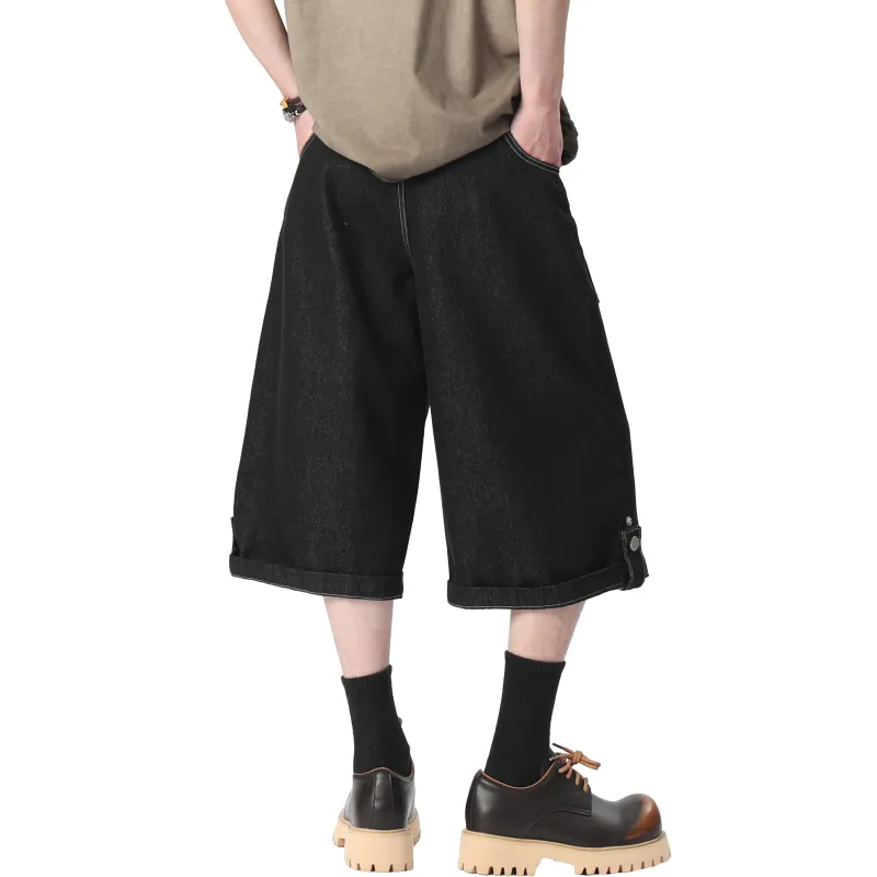 TBSM Denim Shorts Unisex Black-1