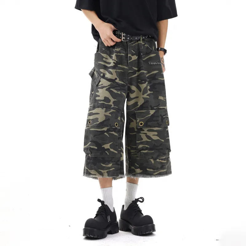 TBSM Denim Shorts Unisex Army Green-3