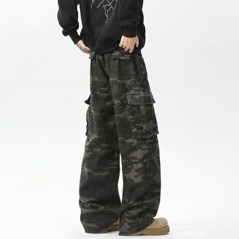 TBSM Cargo Pants Unisex Army Green Camouflage-6