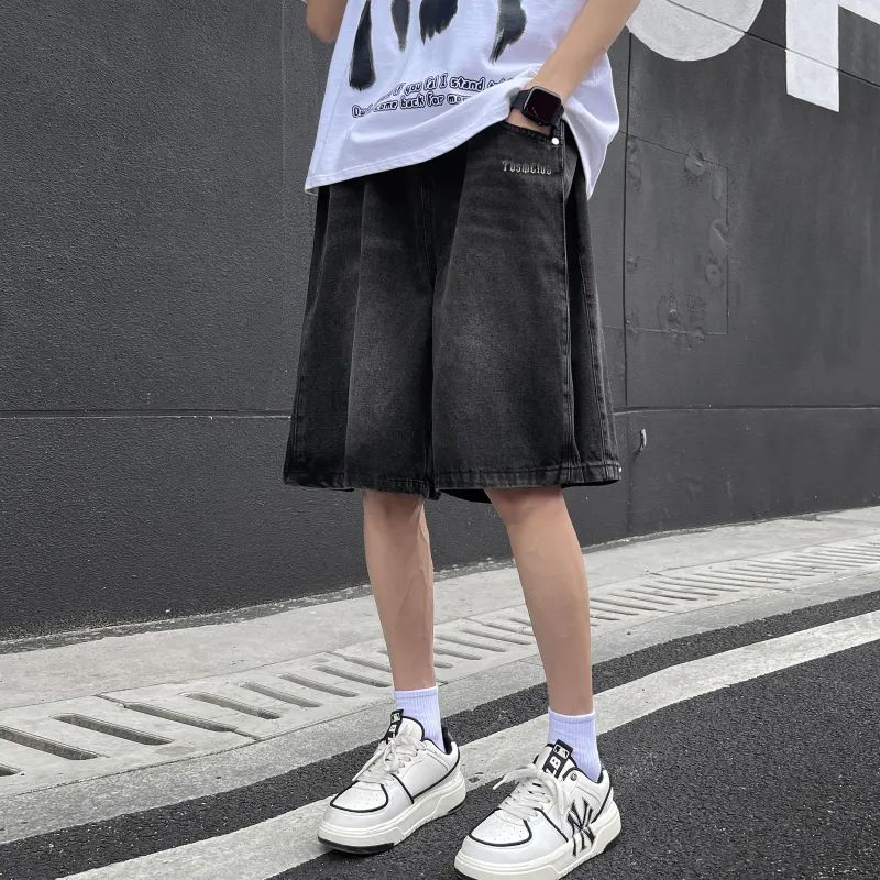 TBSM Denim Shorts Unisex Black-2